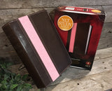 NLT Study Bible (Dark Brown & Pink Leatherlike)
