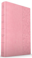CSB Large Print Thinline Bible, Value Edition--soft leather-look, soft pink