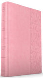CSB Large Print Thinline Bible, Value Edition--soft leather-look, soft pink
