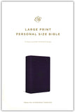 ESV Large Print Personal Size Bible (TruTone, Lavender, Ornament Design)