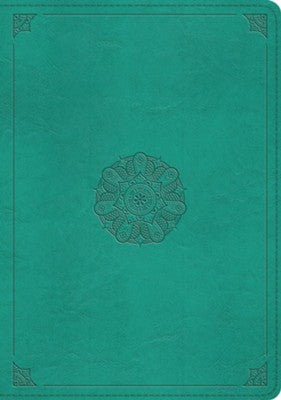 ESV Study Bible (TruTone, Turquoise, Emblem Design)