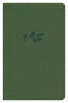 CSB Thinline Bible--LeatherTouch, olive