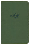 CSB Thinline Bible--LeatherTouch, olive
