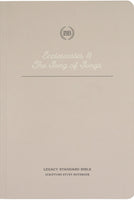 LSB Scripture Study Notebook: Ecclesiastes & Song of Songs