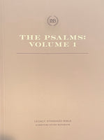 LSB Scripture Study Notebook: The Psalms (Volume 1)