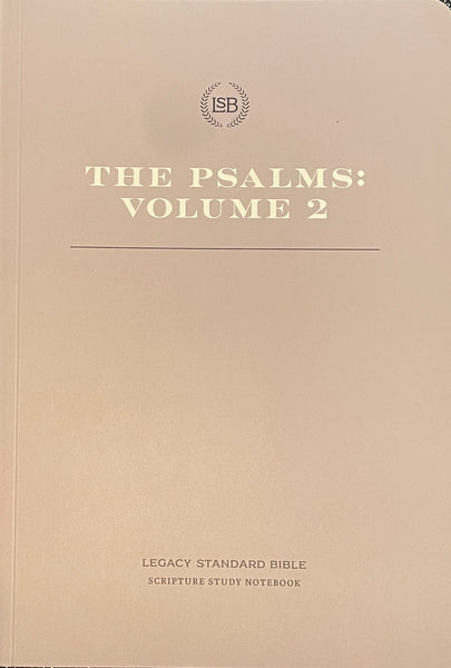 LSB Scripture Study Notebook: The Psalms (Volume 2)