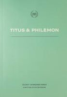 LSB Scripture Study Notebook: Titus & Philemon
