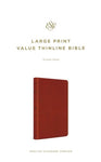 Large Print Value Thinline Bible (ESV) Camel — Trutone
