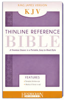 KJV, Thinline Reference Bible Portable, Flexisoft leather, Lilac