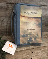Bible Cover: Large "Footprints"