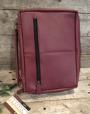 Bible Cover: Large Burgundy (Genuine Leather)