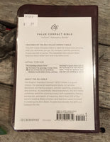 ESV Value Compact Bible (Trutone, Mahogany, Border)