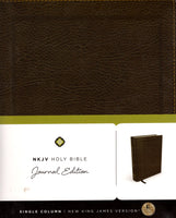 New King James Version (NKJV) Holy Bible: Single Column Journal Edition